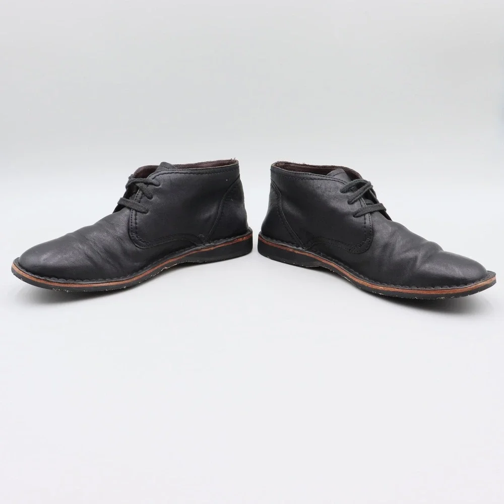 John Varvatos USA Hipster Chukka Boots Mens Black Leather Size 9.5 US F505L4B